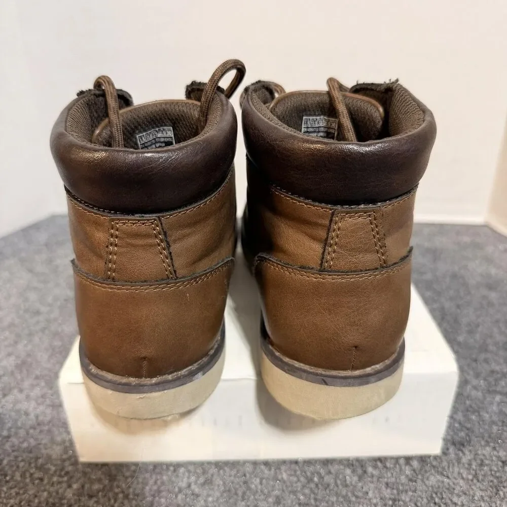 Skechers Boots Youth Size 1.5 Brown Chukka Lace Up Casual Walking 405671L